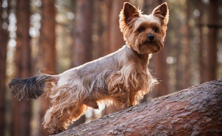 Yorkshire Terrier dog with a kennel haircut
